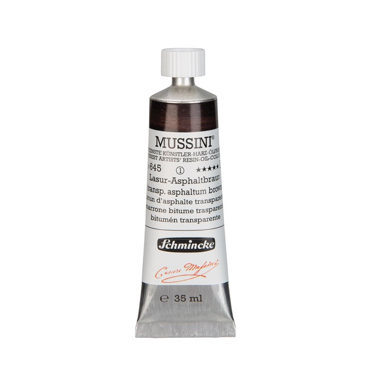 Λαδομπογιές Schmincke MUSSINI 35 ml – 645 Διαφανές Καφέ Ασφαλτικό