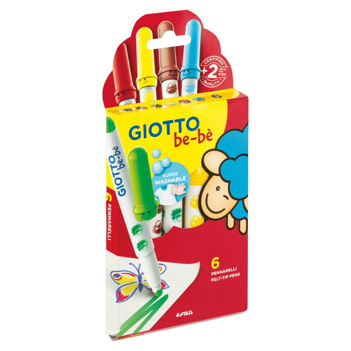 Παιδικοί μαρκαδόροι GIOTTO be-bè 6 τμχ
