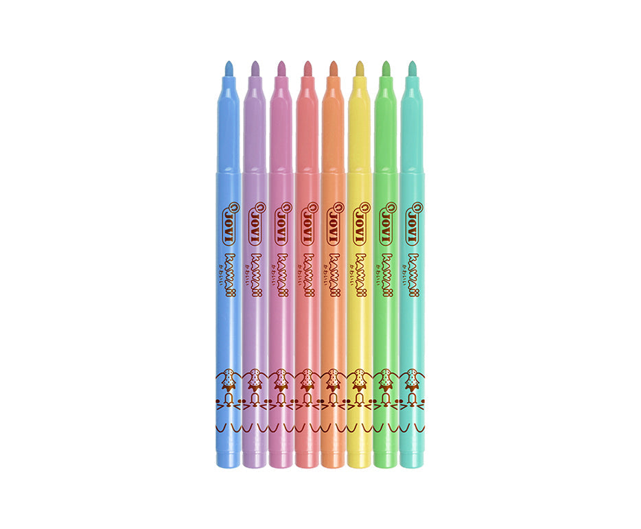 Παιδικοί μαρκαδόροι JOVI Kawaii / σετ 8 τεμ. - 3 mm