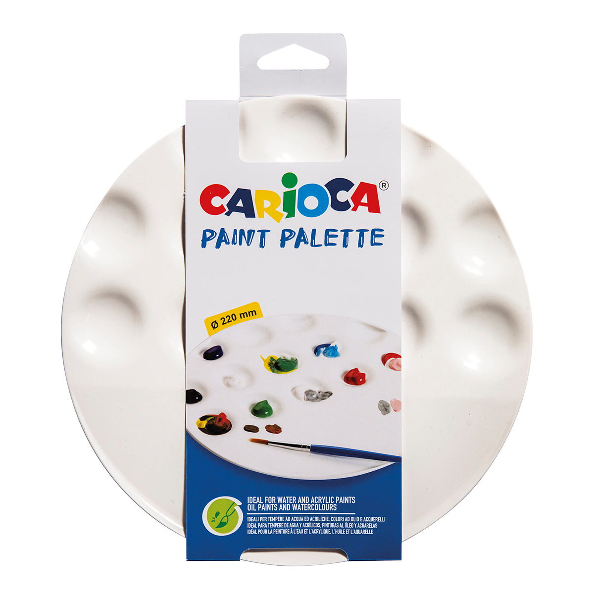 Παλέτα ζωγραφικής Carioca για 13 χρώματα