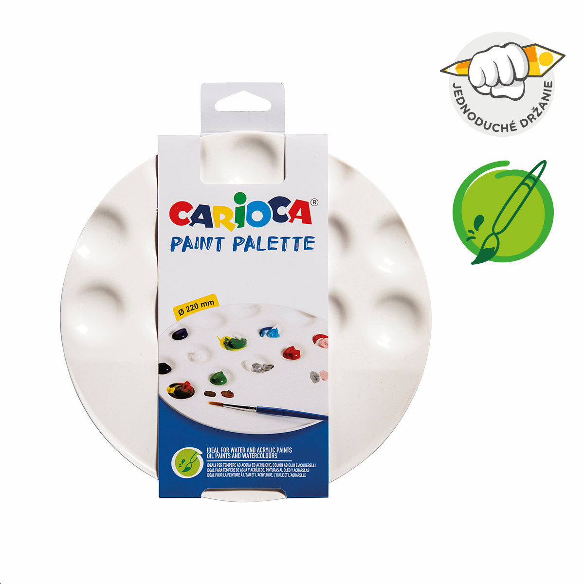 Παλέτα ζωγραφικής Carioca για 13 χρώματα