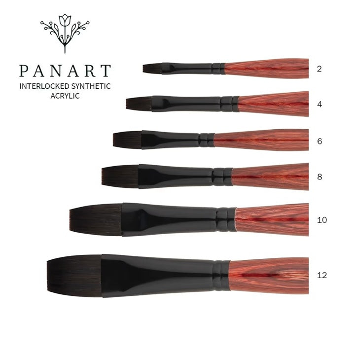 PanArt 3322 Επίπεδη ακρυλική βούρτσα | Διάφορα μεγέθη