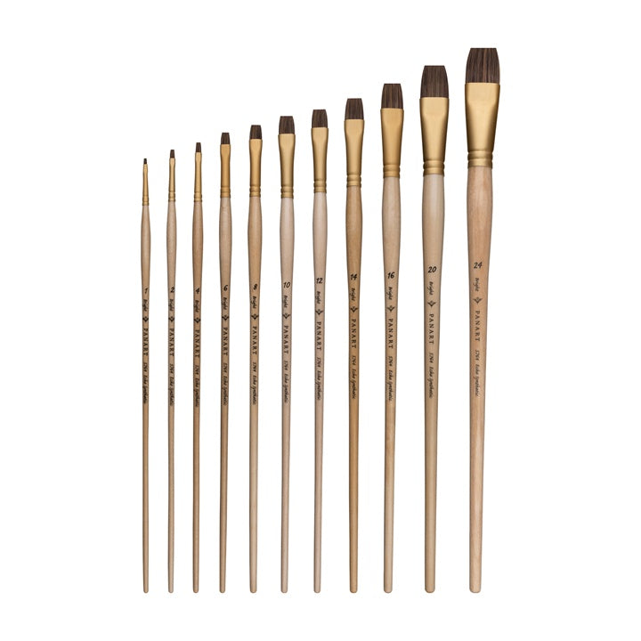 PanArt 5764 Multicolor Bright - Επίπεδη ακρυλική βούρτσα | Διάφορα μεγέθη