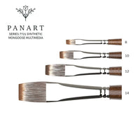 PanArt 7721 Επίπεδη βούρτσα - Συνθετικές τρίχες Mongoose | Διάφορα μεγέθη