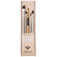 PanArt ATL-02 Σετ 5 πινέλων σε βαμβακερή θήκη