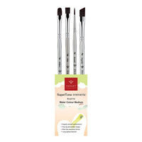 PanArt SuperTone Watercolor Σετ συνθετικών πινέλων, 4 τεμάχια