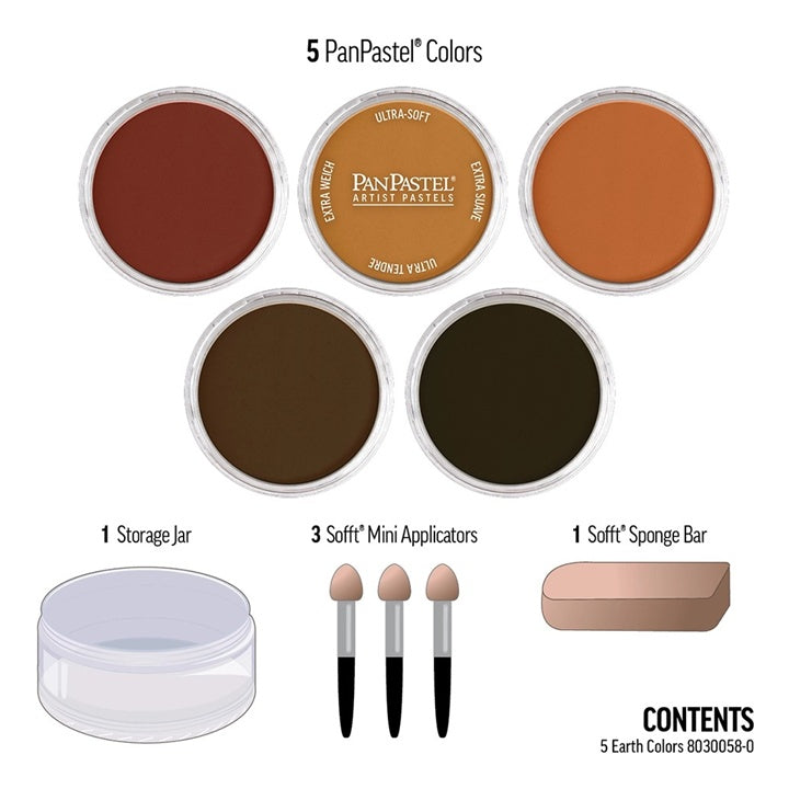 PanPastel Earth Tones Golden Set - 5 τεμάχια