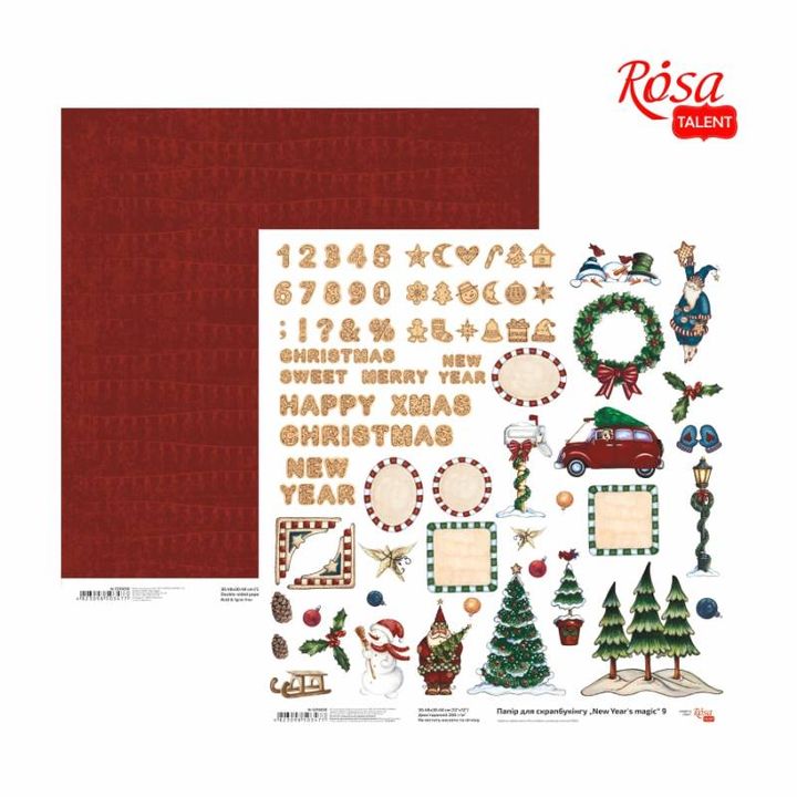Μαγικό χαρτί scrapbooking 30,48 x 30,48 cm – Αριθμός 9