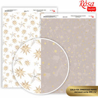 Χαρτιά Scrapbooking Drops A4 – χρυσές τελείες 1