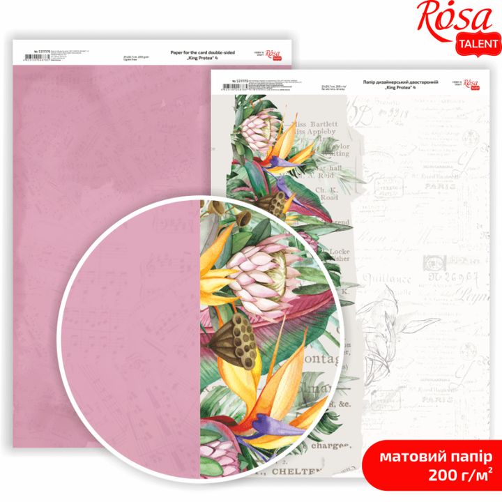 King Protea A4 χαρτιά scrapbooking – αριθ. 4