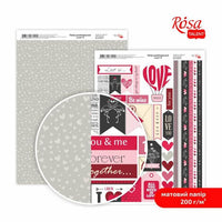 Αγάπη A4 χαρτιά scrapbooking – αριθ. 8