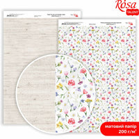 Άγρια λουλούδια A4 χαρτιά scrapbooking – αριθ. 4
