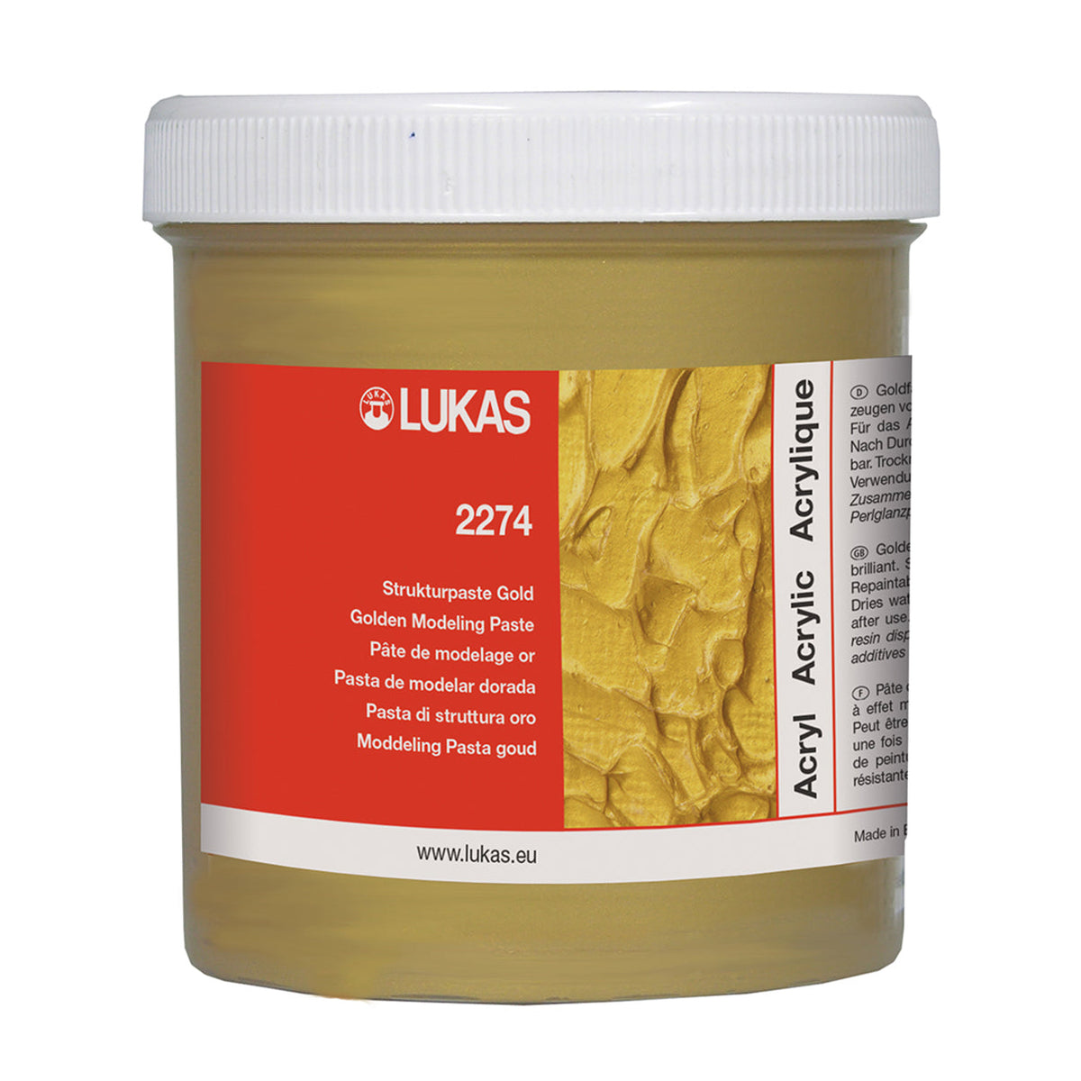 Πάστα δόμησης LUKAS μεταλλική 250 ml – χρυσό