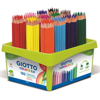 Ξυλομπογιές GIOTTO Colors 3.0 εξάγωνες - σχολική συσκευασία 192 τμχ