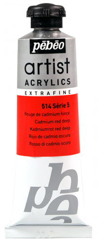 Pebeo Artist ακρυλικό χρώμα 37 ml – Βαθύ Κόκκινο Καδμίου