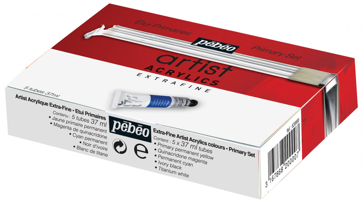 Σετ ακρυλικών χρωμάτων Pebeo Artist 5 x 37 ml