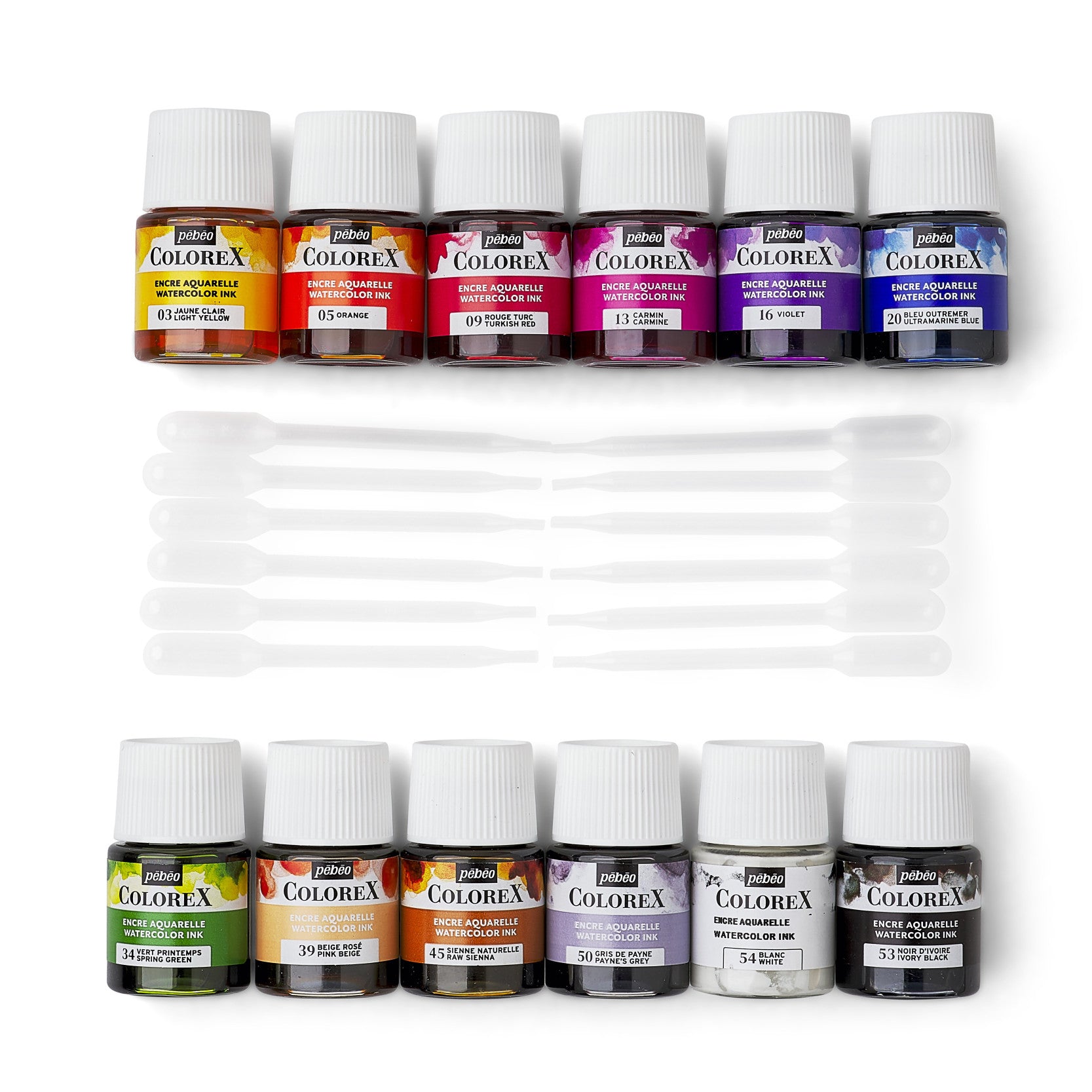 Pebeo Colorex σετ υγρών ακουαρέλας 12 x 20 ml