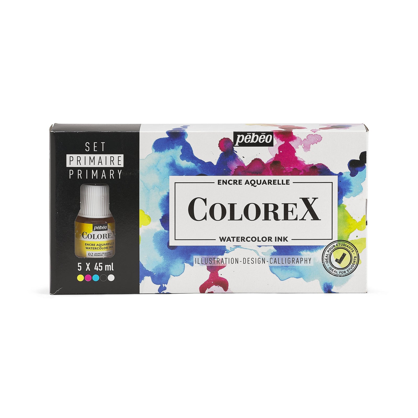 Pebeo Colorex σετ μελάνια ακουαρέλας 5 x 45 ml