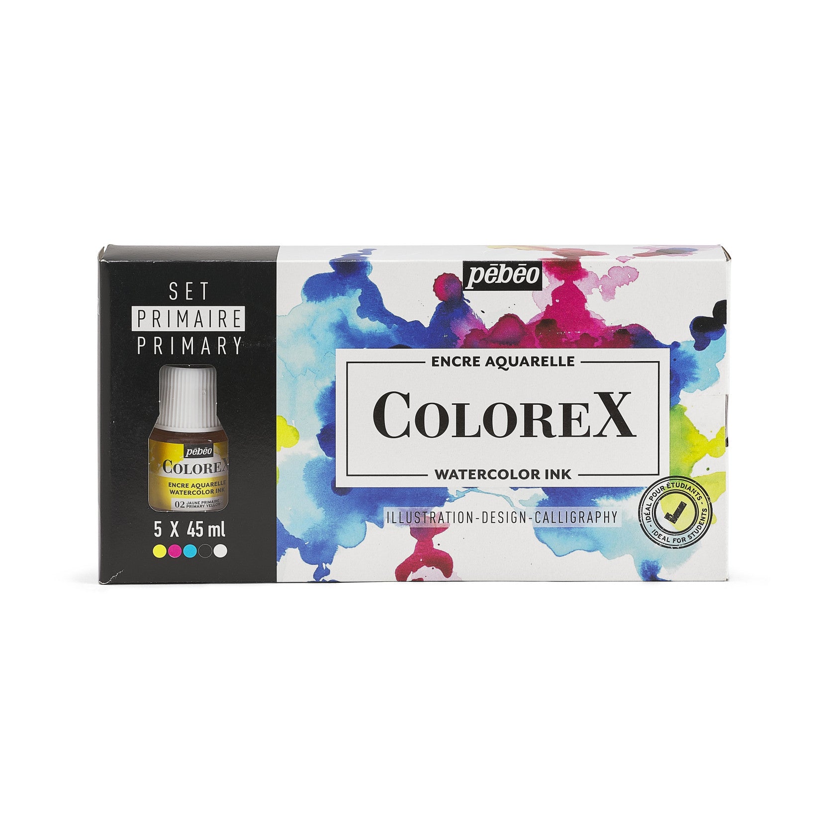 Pebeo Colorex σετ μελάνια ακουαρέλας 5 x 45 ml