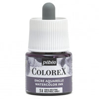 Pebeo Colorex υγρή ακουαρέλα 45 ml – Ουδέτερο γκρι