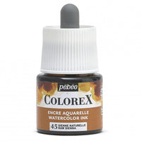 Pebeo Colorex υγρή ακουαρέλα 45 ml – Φυσική σιέννα