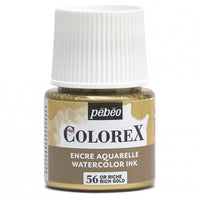 Pebeo Colorex υγρή ακουαρέλα 45 ml – Έντονο χρυσό