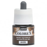 Pebeo Colorex υγρή ακουαρέλα 45 ml – Σέπια