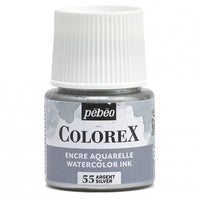 Pebeo Colorex υγρή ακουαρέλα 45 ml – Ασημί