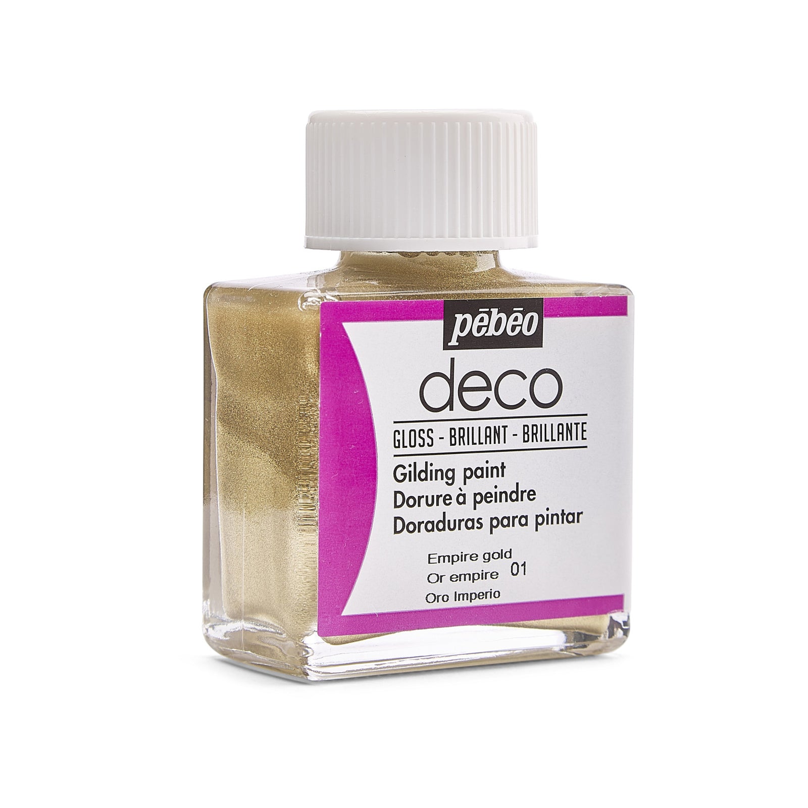 Διακοσμητικό ακρυλικό χρώμα Pebeo Deco γυαλιστερό 75 ml - χρυσό