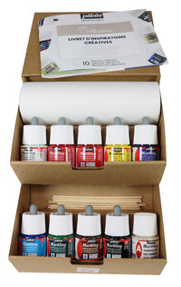 Pebeo Marbling σετ χρωμάτων μαρμαρογραφίας 10 x 45 ml
