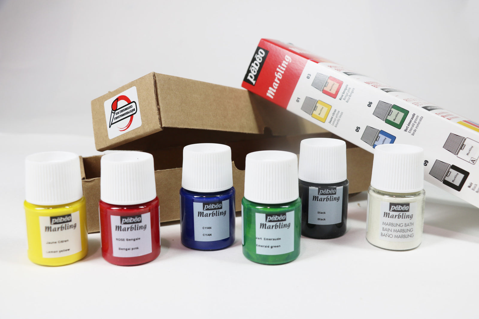 Pebeo Marbling σετ χρωμάτων μαρμαρογραφίας 6 x 20 ml