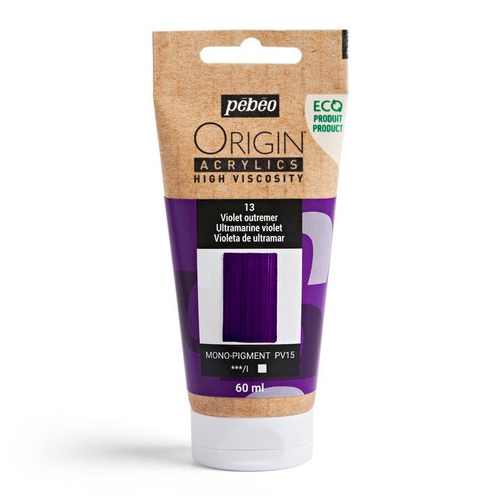 Pebeo ORIGIN Ακρυλικό χρώμα 60 ml | Διάφορες αποχρώσεις - υπεραμαρινό μοβ