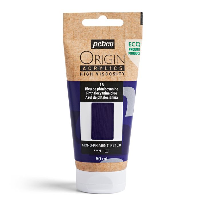 Pebeo ORIGIN Ακρυλικό χρώμα 60 ml | Διάφορες αποχρώσεις - Φθαλοκυανίνη Μπλε