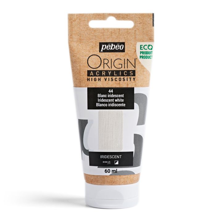 Pebeo ORIGIN Ακρυλικό χρώμα 60 ml | Διάφορες αποχρώσεις - Ιριδίζον λευκό