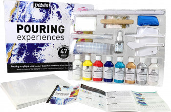 Pebeo πλήρες σετ acrylic pouring – 47 τμχ