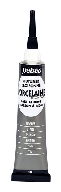 Pebeo Porcelaine 150 ανάγλυφο περίγραμμα πορσελάνης 20 ml – Κασσίτερος