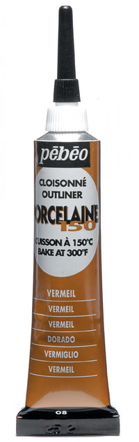 Pebeo Porcelaine 150 ανάγλυφο περίγραμμα πορσελάνης 20 ml – Χρυσό Vermeil