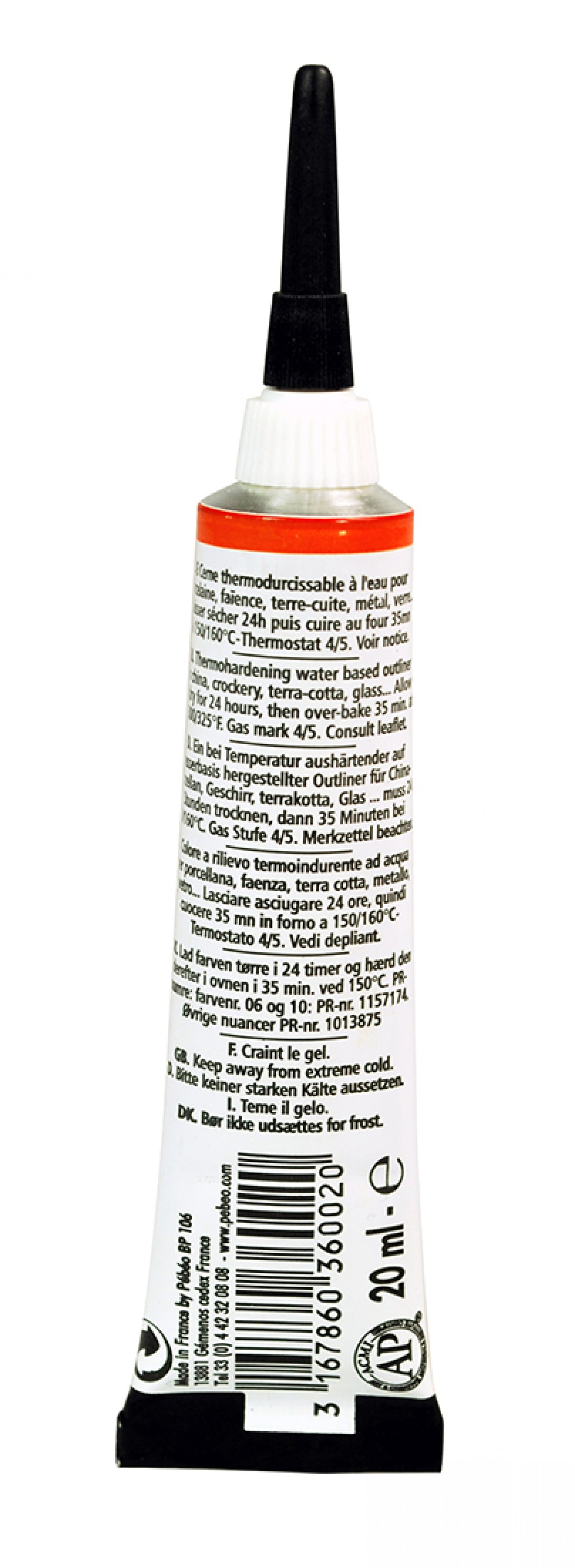 Pebeo Porcelaine 150 ανάγλυφο περίγραμμα πορσελάνης 20 ml