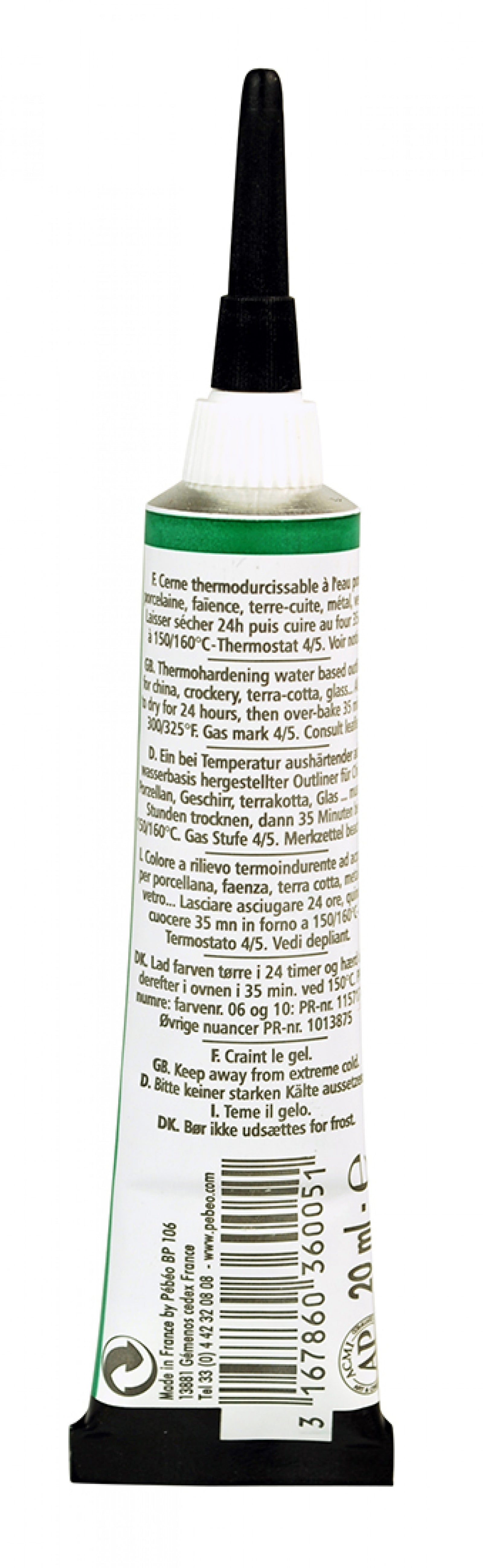 Pebeo Porcelaine 150 ανάγλυφο περίγραμμα πορσελάνης 20 ml