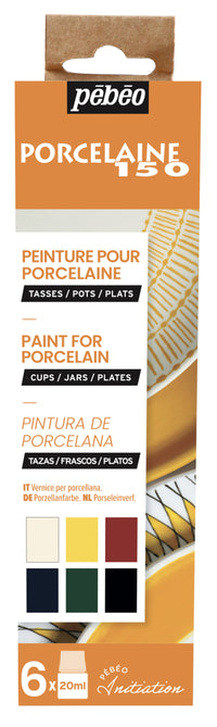 PEBEO Porcelaine 150 σετ χρωμάτων πορσελάνης 6 x 20 ml