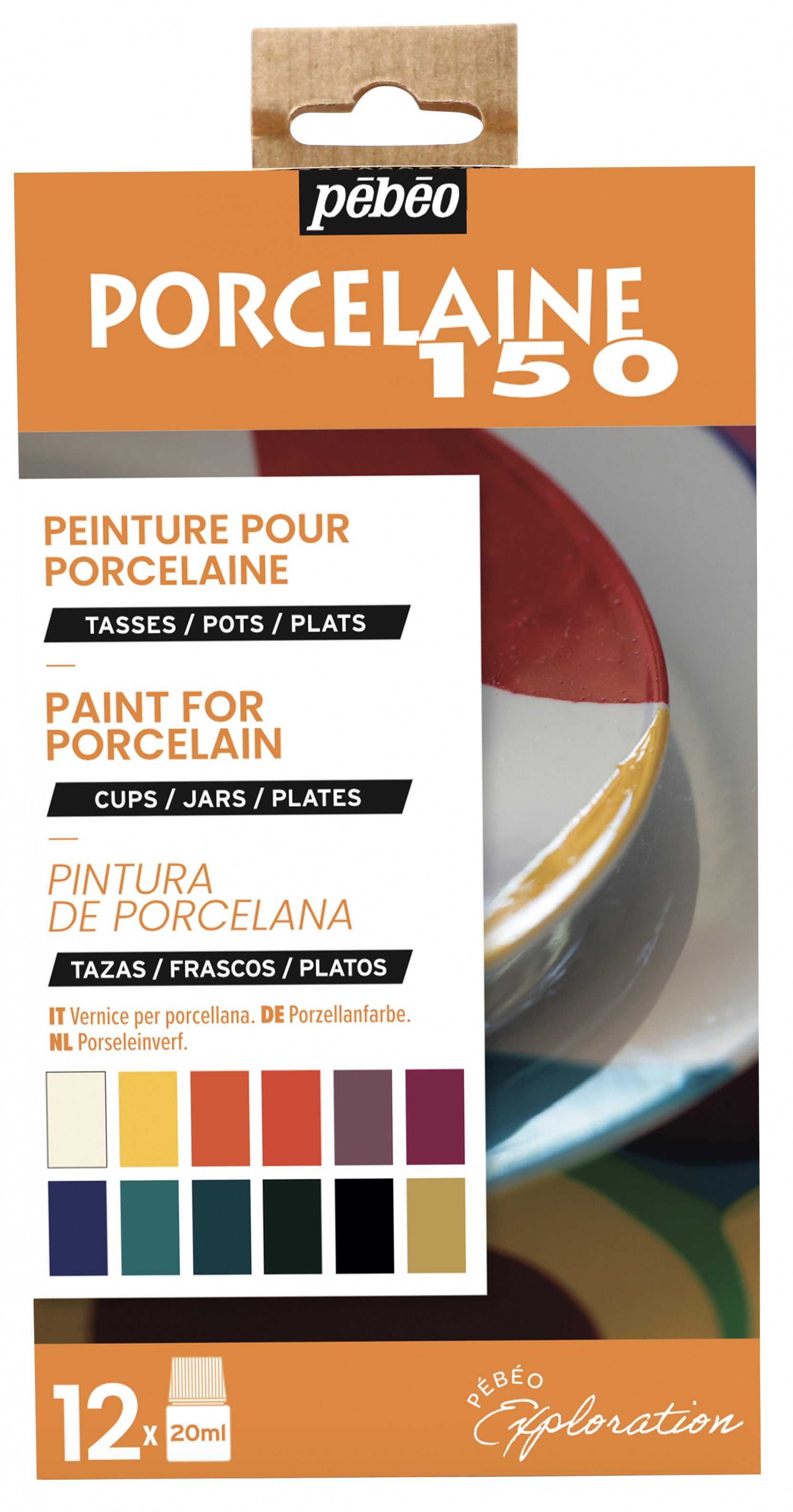 Pebeo Porcelaine 150 σετ χρωμάτων πορσελάνης 12 x 20 ml Exploration 1