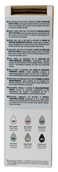 Pebeo Porcelaine 150 σετ χρωμάτων πορσελάνης Chalk 6 x 20 ml
