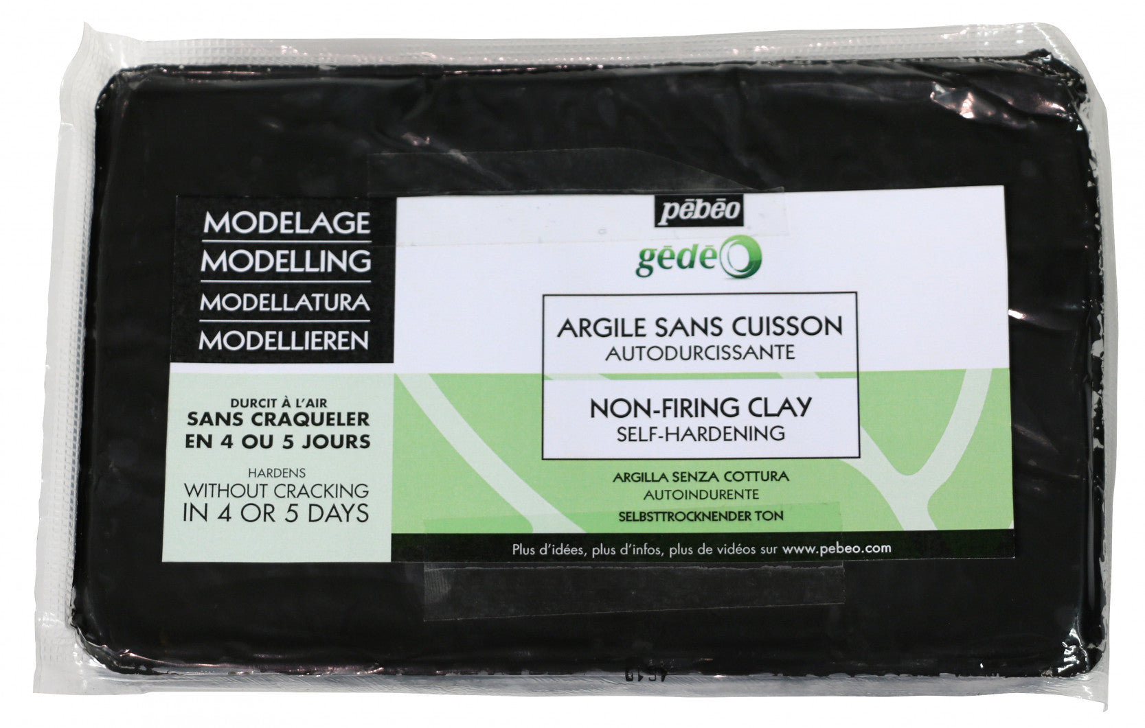 Πηλός μοντελοποίησης Pebeo Gedeo 1,5 kg – μαύρο