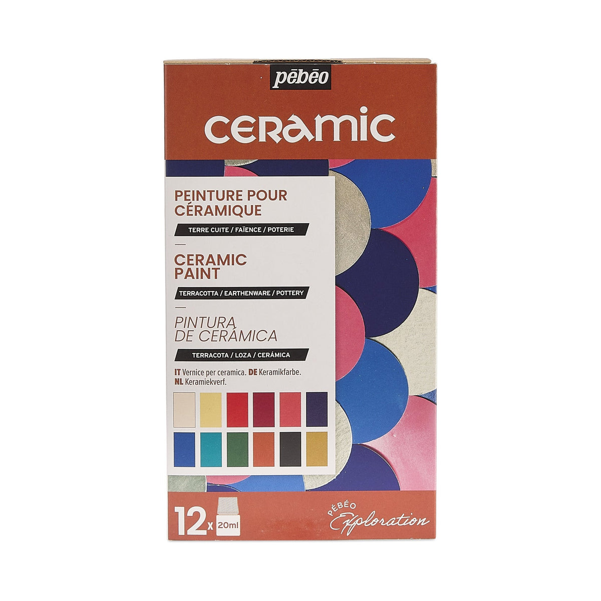 Pebeo σετ χρωμάτων κεραμικής Ceramic 12 x 20 ml