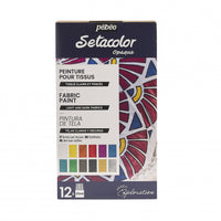 Pebeo Setacolor σετ καλυπτικά χρώματα υφάσματος 12 x 20 ml