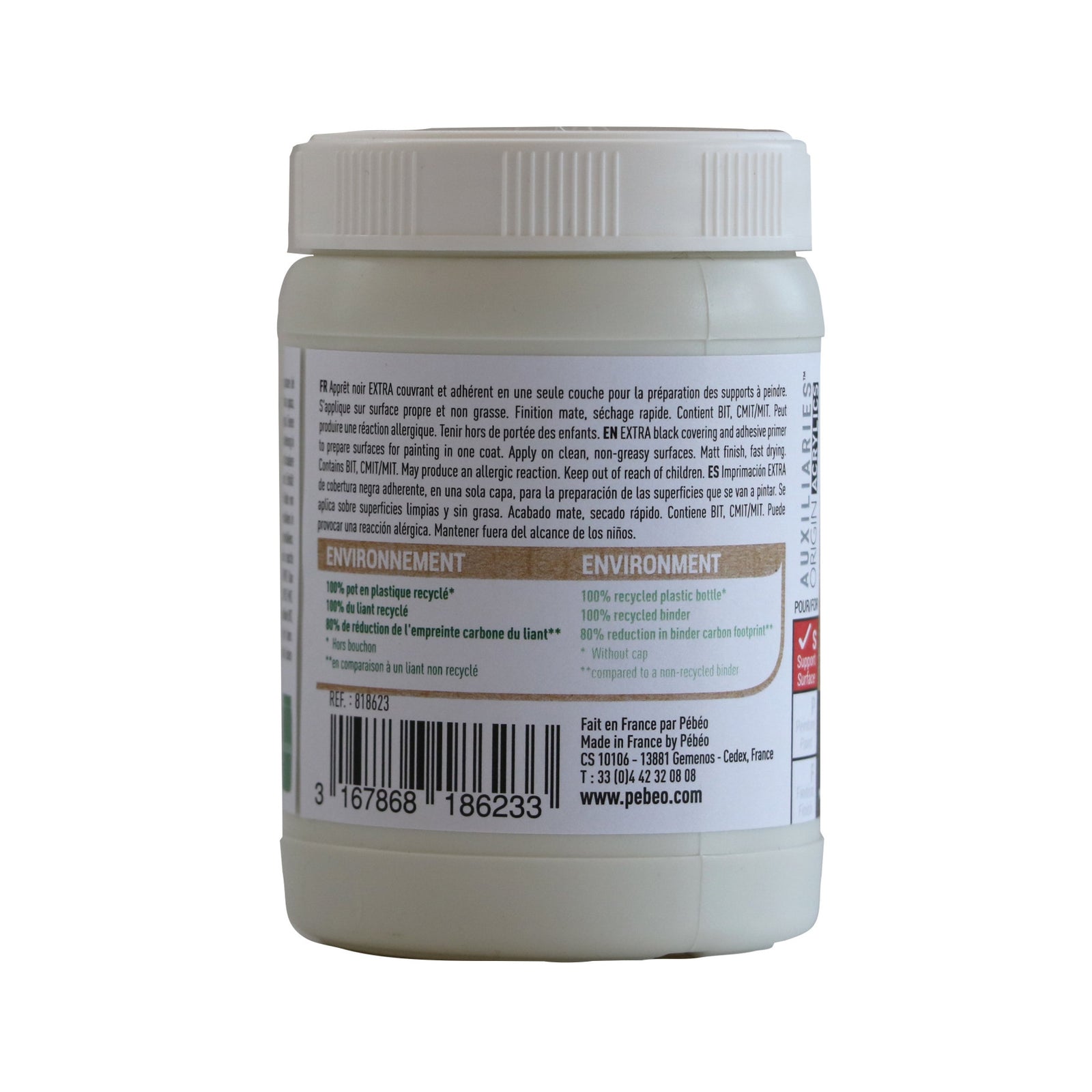 Pebeo Studio μαύρο gesso 225 ml
