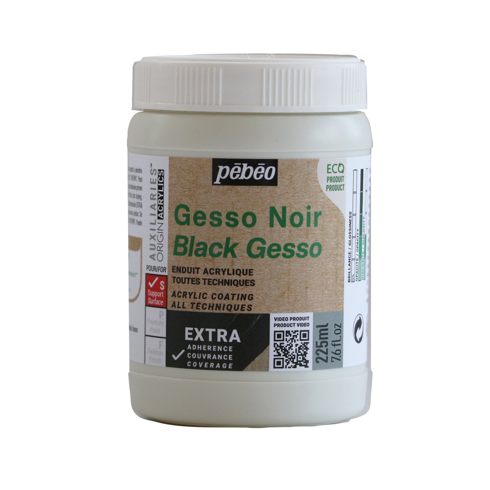 Pebeo Studio μαύρο gesso 225 ml