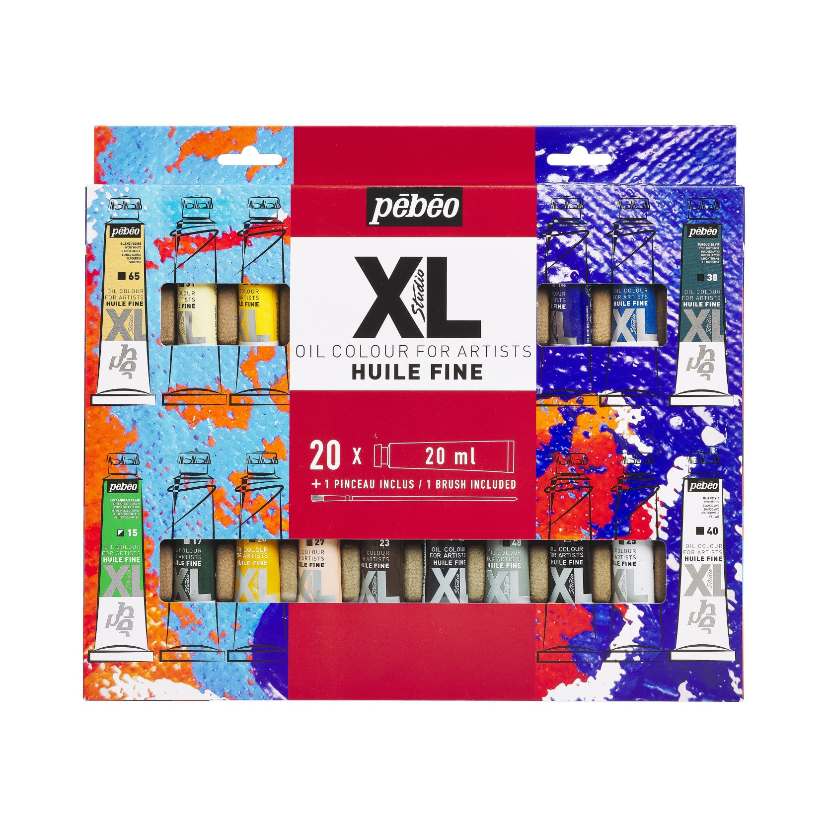 Pebeo Studio XL σετ λαδομπογιές 20 x 20 ml με πινέλο