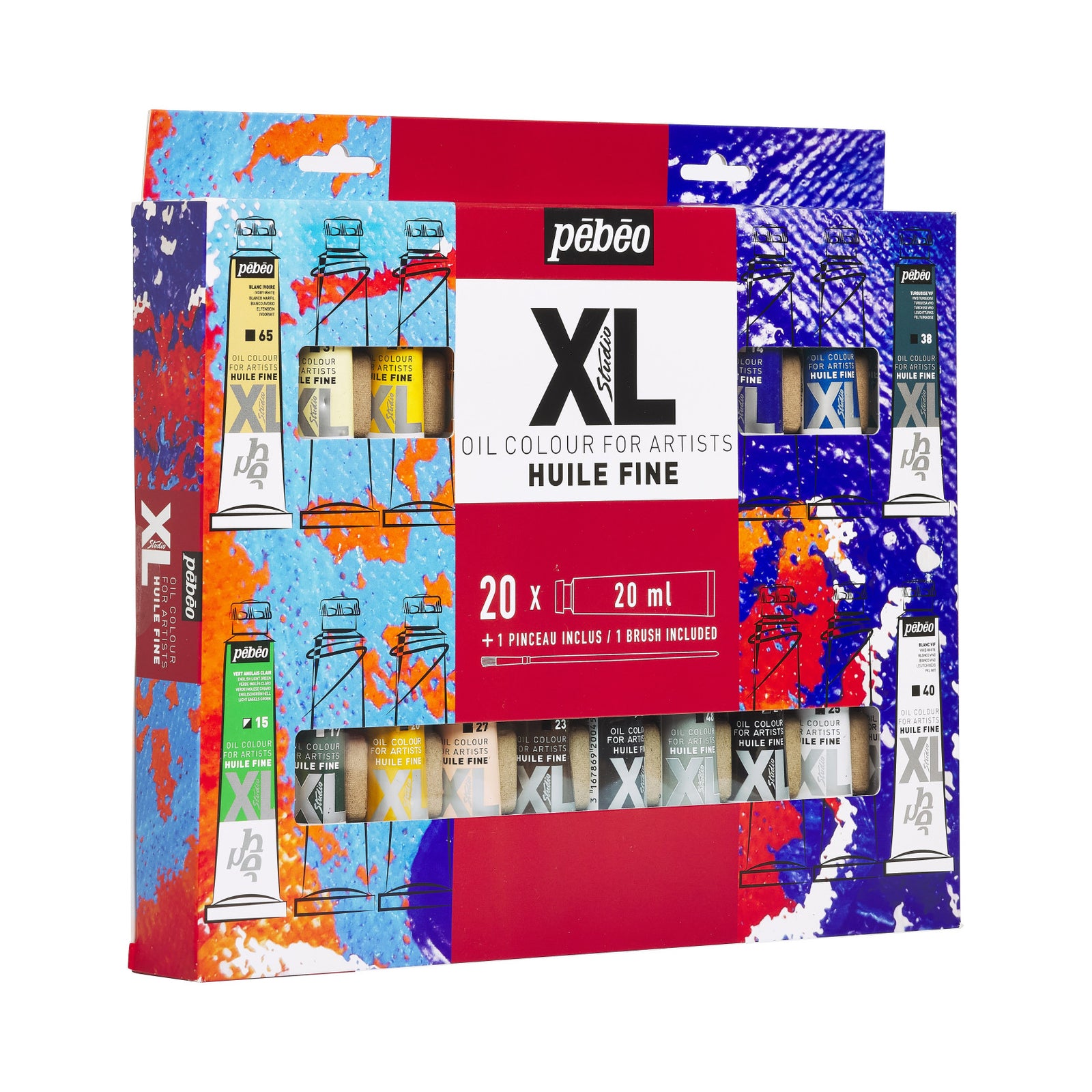 Pebeo Studio XL σετ λαδομπογιές 20 x 20 ml με πινέλο