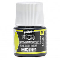 Χρώμα βιτρό για γυαλί Pebeo Vitrea 160 γυαλιστερό 45 ml – Μαύρο Μελανιού